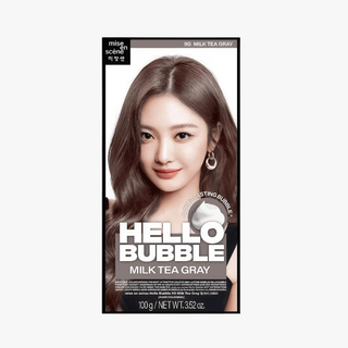 MISE EN SCENE Hello Bubble Foam Color 9G Milk Tea Gray 2025 (Ningning - Aespa) by Mise En Scene – Hair Color photo
