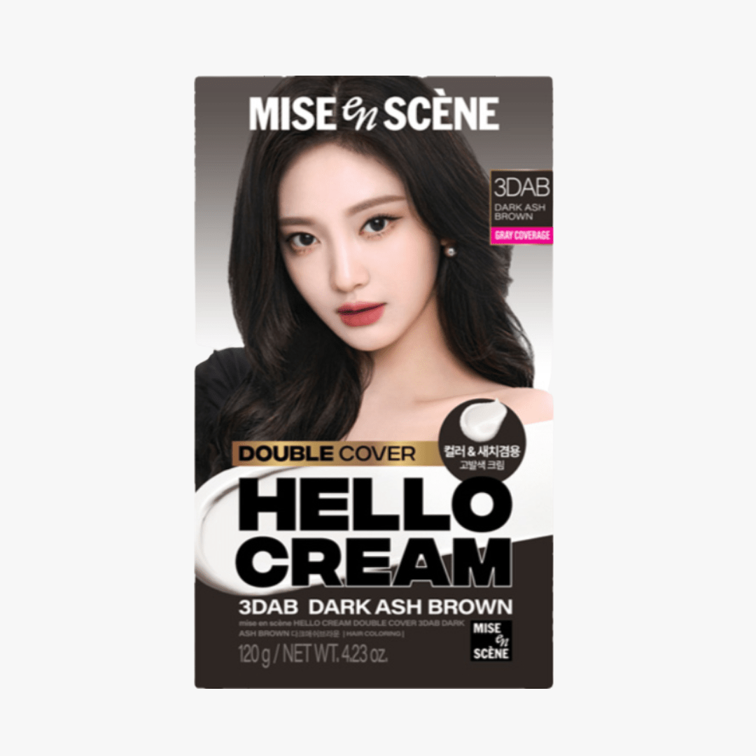 MISE EN SCENE Hello Cream Double Cover 7AB ASH BROWN 120g by Mise En Scene – Hair Color