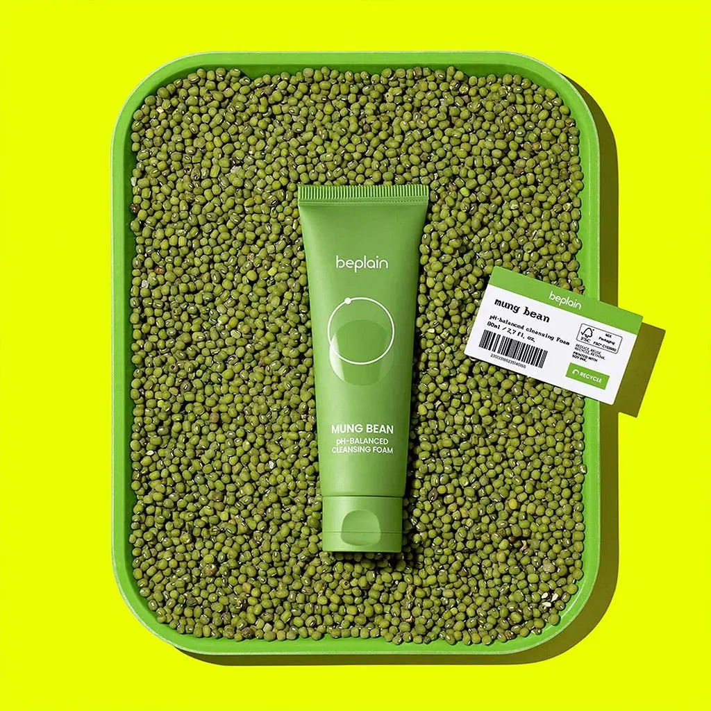 Beplain Mung Bean PH Balanced Cleansing Foam 80ml by Beplain – Facial Cleanser