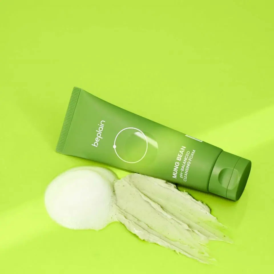 Beplain Mung Bean PH Balanced Cleansing Foam 80ml by Beplain – Facial Cleanser