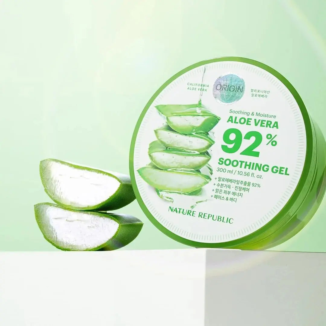 Nature Republic Aloe 92% Soothing Gel 300ml by Nature Republic – Gel Moisturizer