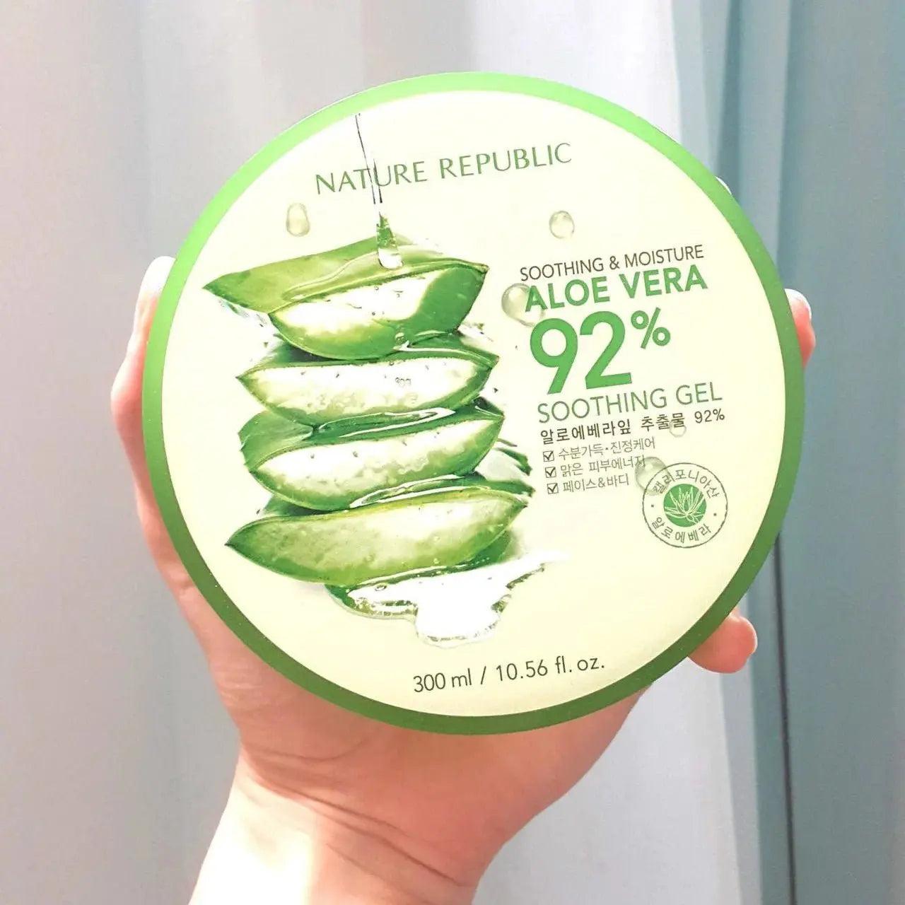 Nature Republic Aloe 92% Soothing Gel 300ml by Nature Republic – Gel Moisturizer