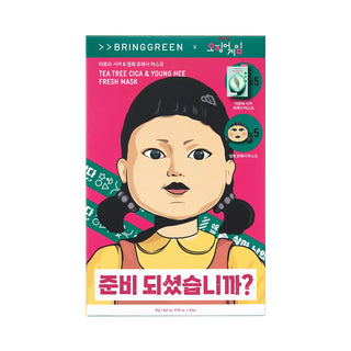 [NETFLIX] BRINGGREEN | Fresh Mask Sheet 10ea (Tea Tree Cica 5ea+Young Hee 5ea) - Bring Green | Kiokii and...