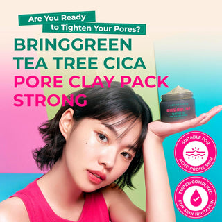 [NETFLIX] BRINGGREEN Tea Tree Cica Pore Clay Pack Strong 100g - Bring Green | Kiokii and...