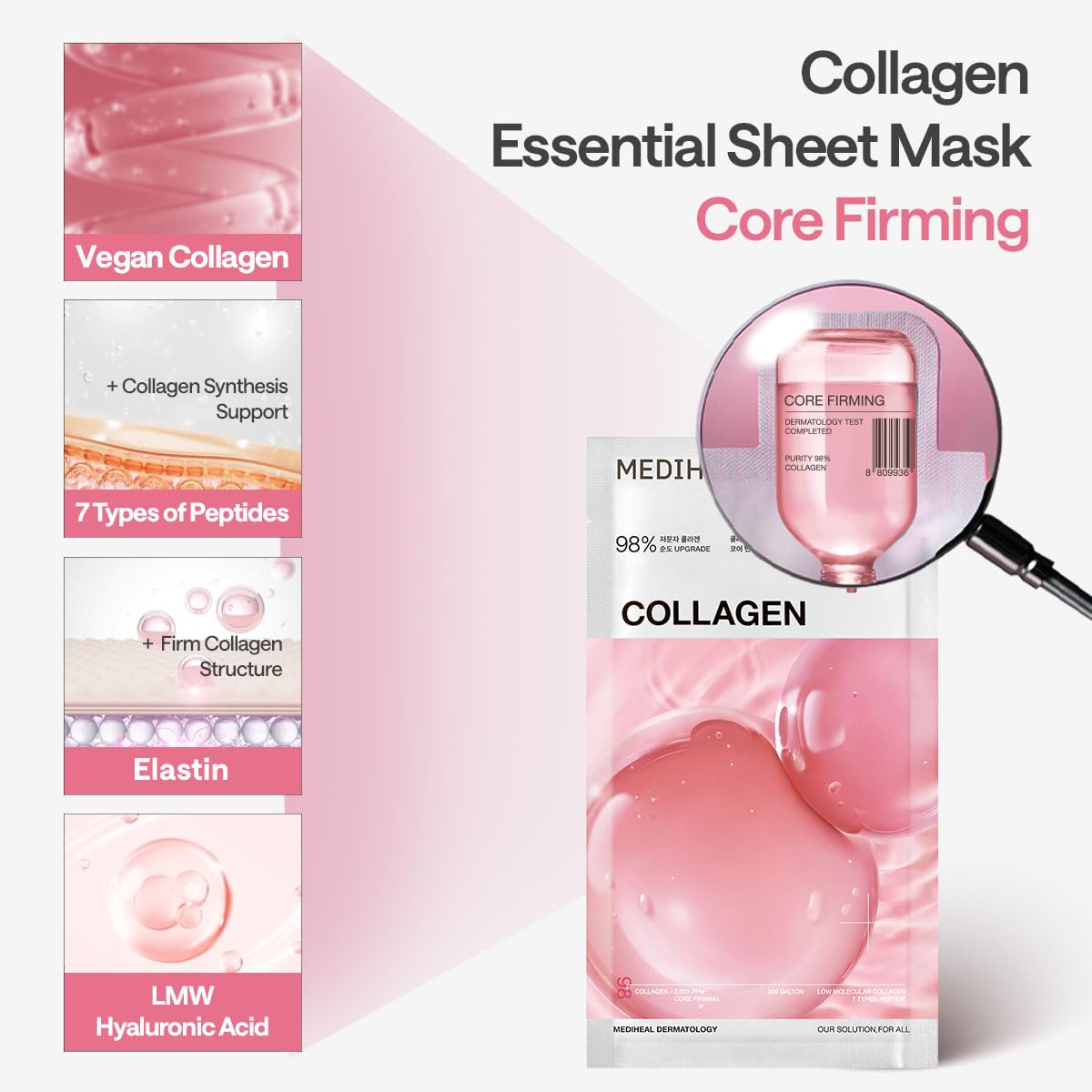 MEDIHEAL Collagen Essential Mask Core Firming (10pcs) by Mediheal – Sheet Mask