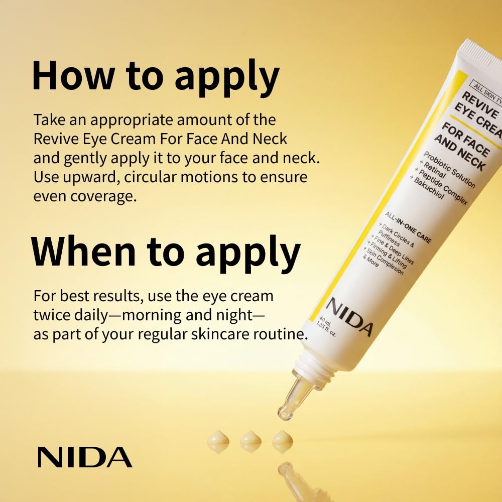 NIDA Revive Eye Cream For Face And Neck 40ml by NIDA – Eye Cream & Serum