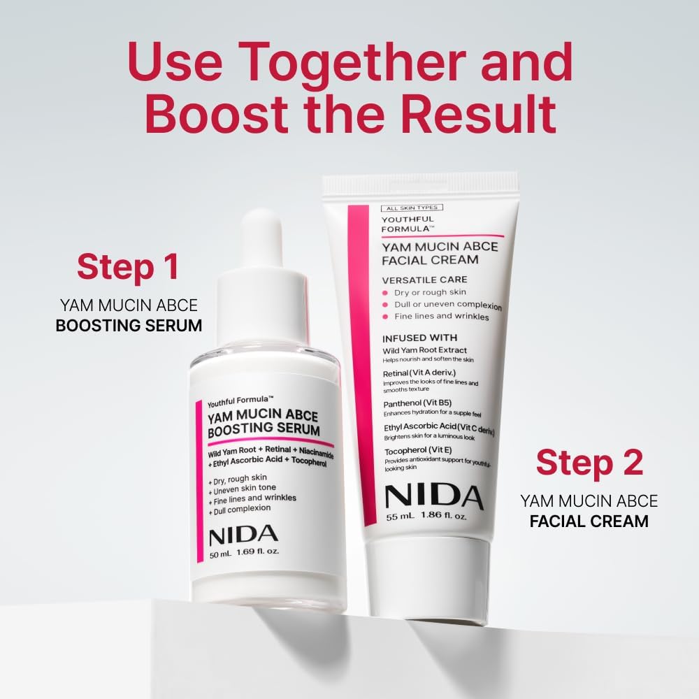 NIDA Youthful Formula Yam Mucin ABCE Boosting Serum 55ml by NIDA – Serum & Ampoule