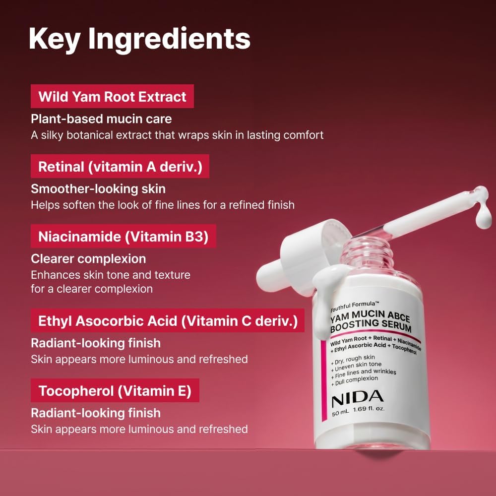 NIDA Youthful Formula Yam Mucin ABCE Boosting Serum 55ml by NIDA – Serum & Ampoule