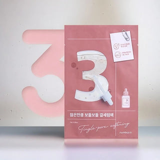 No.3 Tingle - Pore Softening Sheet Mask 4pcs - numbuzin | Kiokii and...