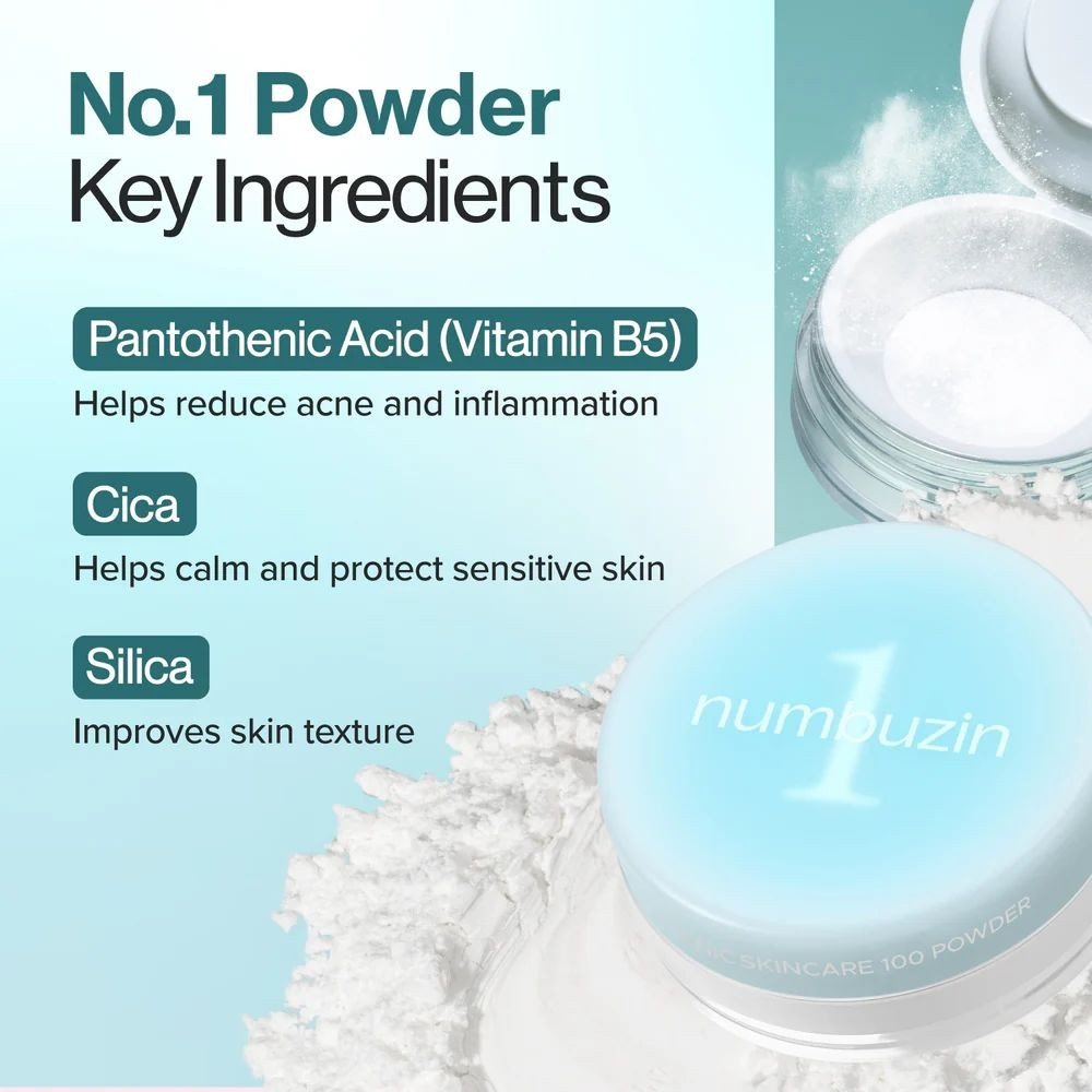 numbuzin No.1 Pantothenic Skincare 100 Powder 7g by numbuzin – Setting Powder & Spray