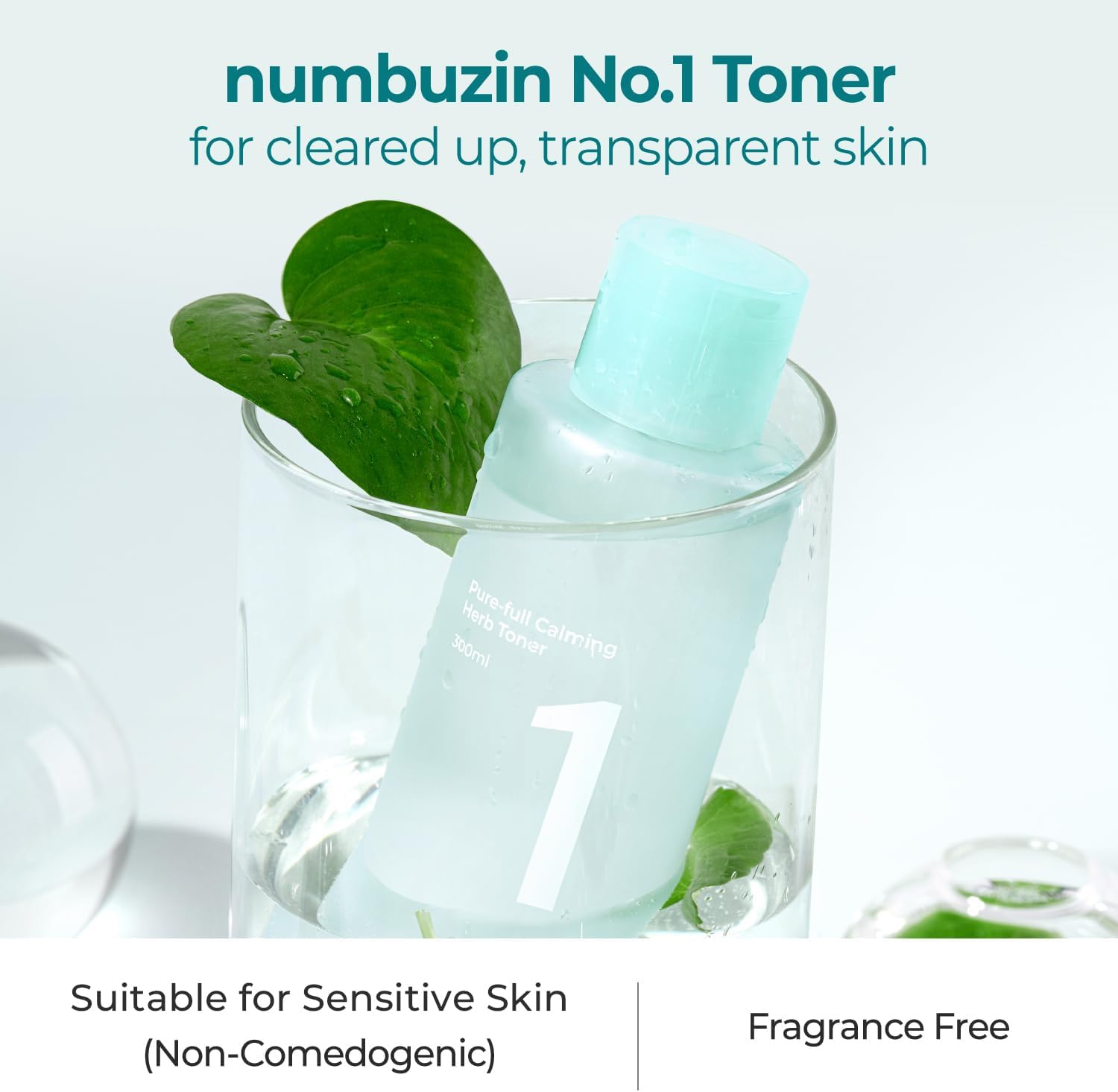 Numbuzin No.1 Pure - Full Calming Herb Toner 300ml by numbuzin – Toner & Essence