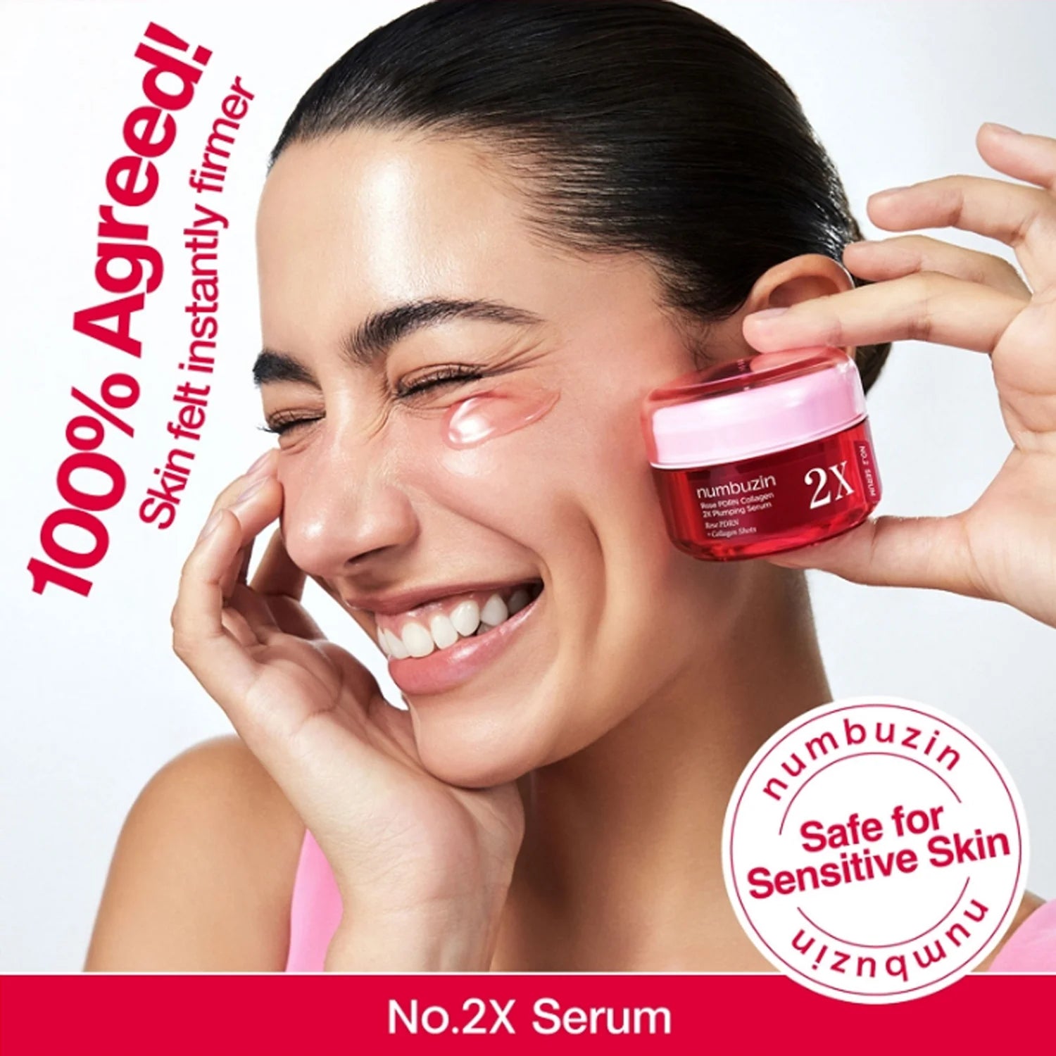 Numbuzin No.2 Rose PDRN Collagen 2X Plumping Serum 30ml by numbuzin – Serum & Ampoule