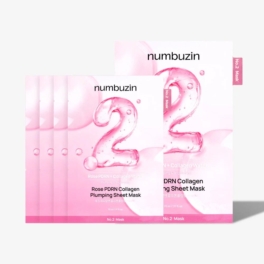 Numbuzin No.2 Rose PDRN Collagen Plumping Sheet Mask (4pcs) by numbuzin – Sheet Mask