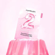 Numbuzin No.2 Rose PDRN Collagen Plumping Sheet Mask (4pcs) by numbuzin – Sheet Mask