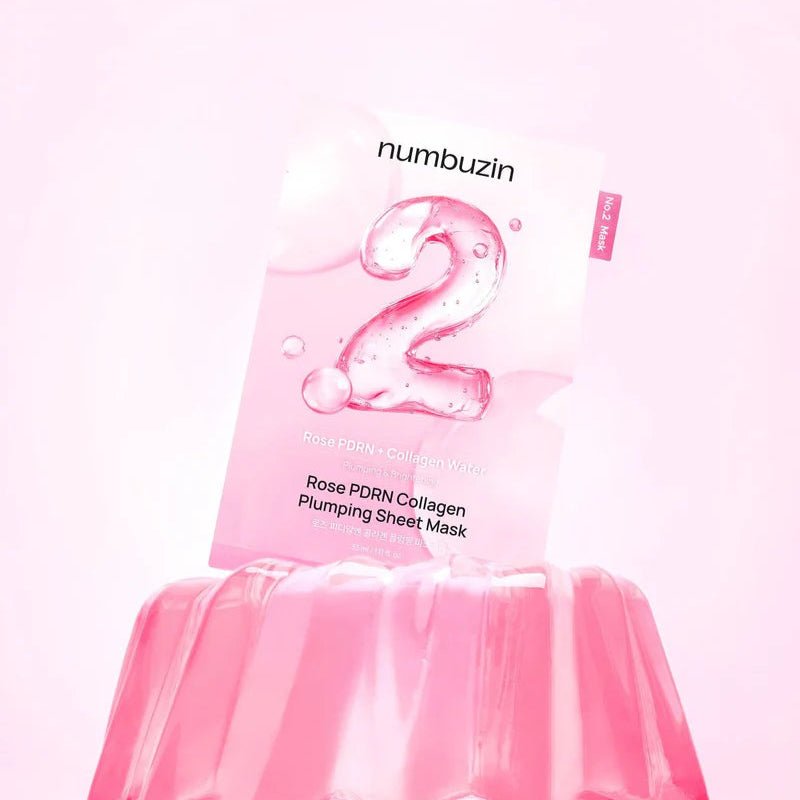Numbuzin No.2 Rose PDRN Collagen Plumping Sheet Mask (4pcs) by numbuzin – Sheet Mask