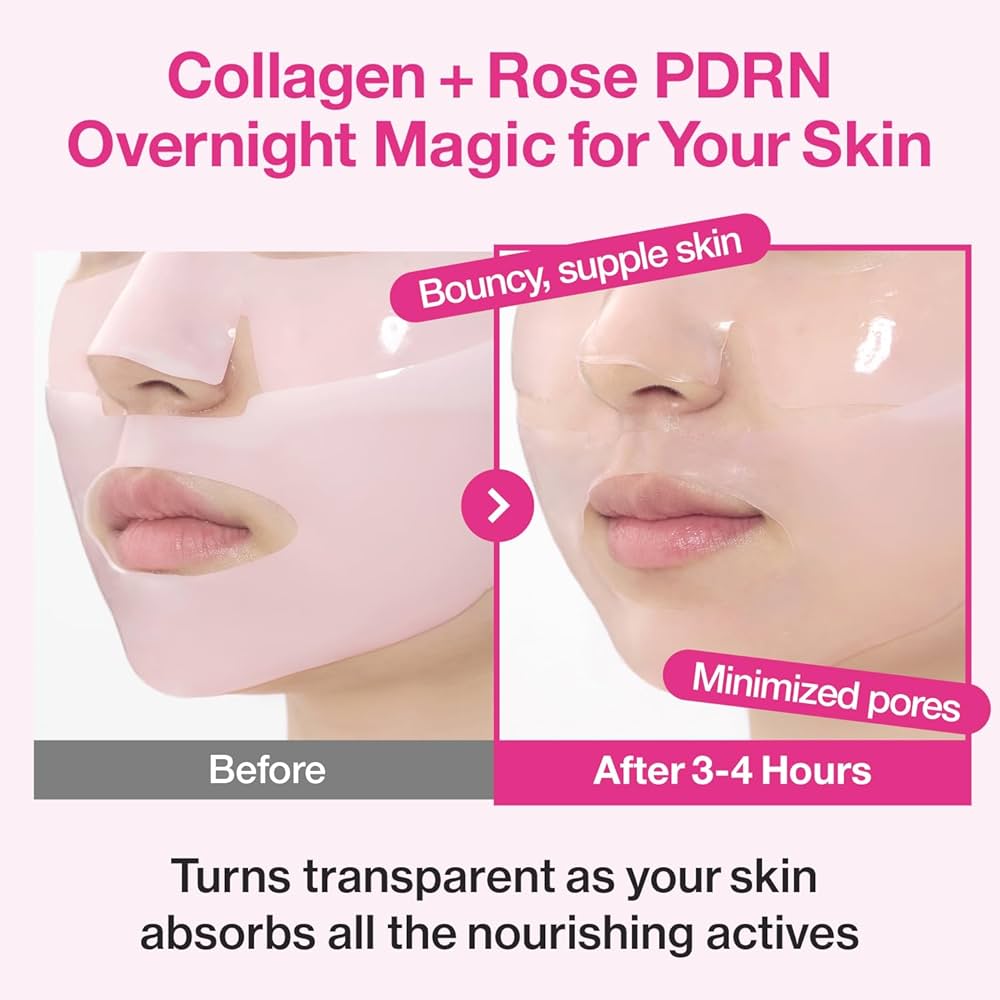 Numbuzin No.2 Rose PDRN Overnight Collagen Mask 4pc by numbuzin – Sheet Mask