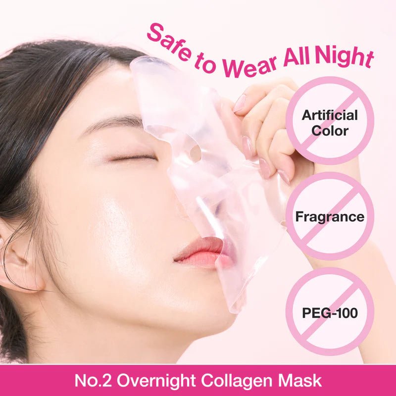 Numbuzin No.2 Rose PDRN Overnight Collagen Mask 4pc by numbuzin – Sheet Mask