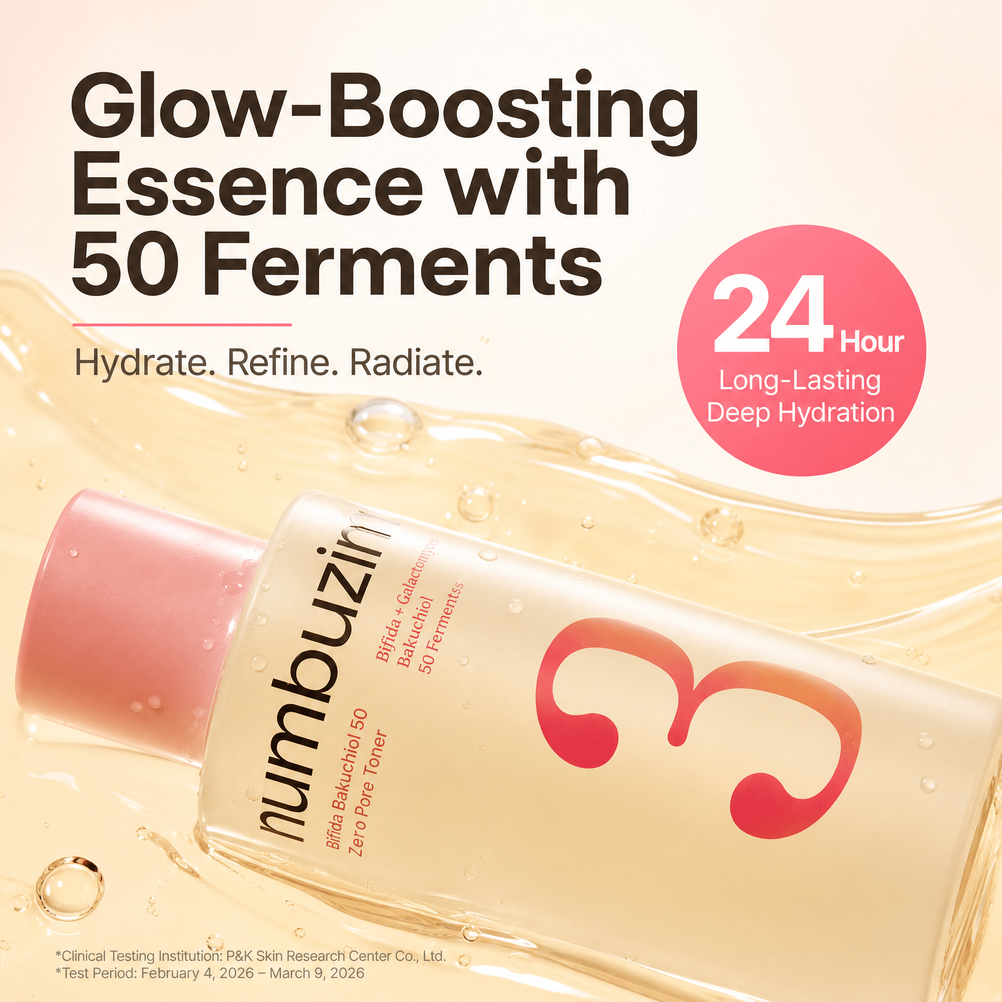 numbuzin No.3 Bifida Bakuchiol 50 Zero Pore Milky Toner 200ml by numbuzin – Toner & Essence