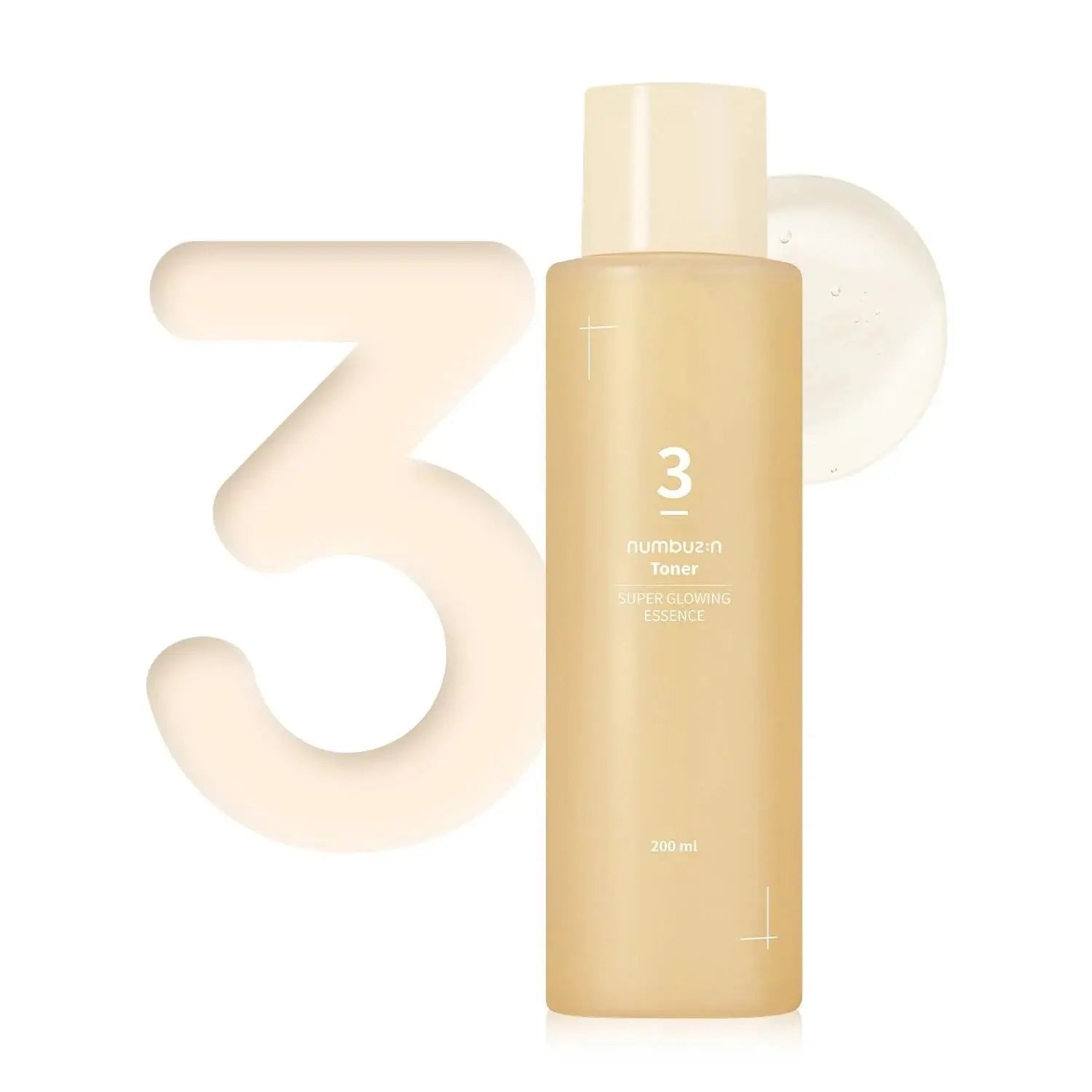 Numbuzin No.3 Super Glowing Essence Toner (2 Sizes) by numbuzin – Toner & Essence