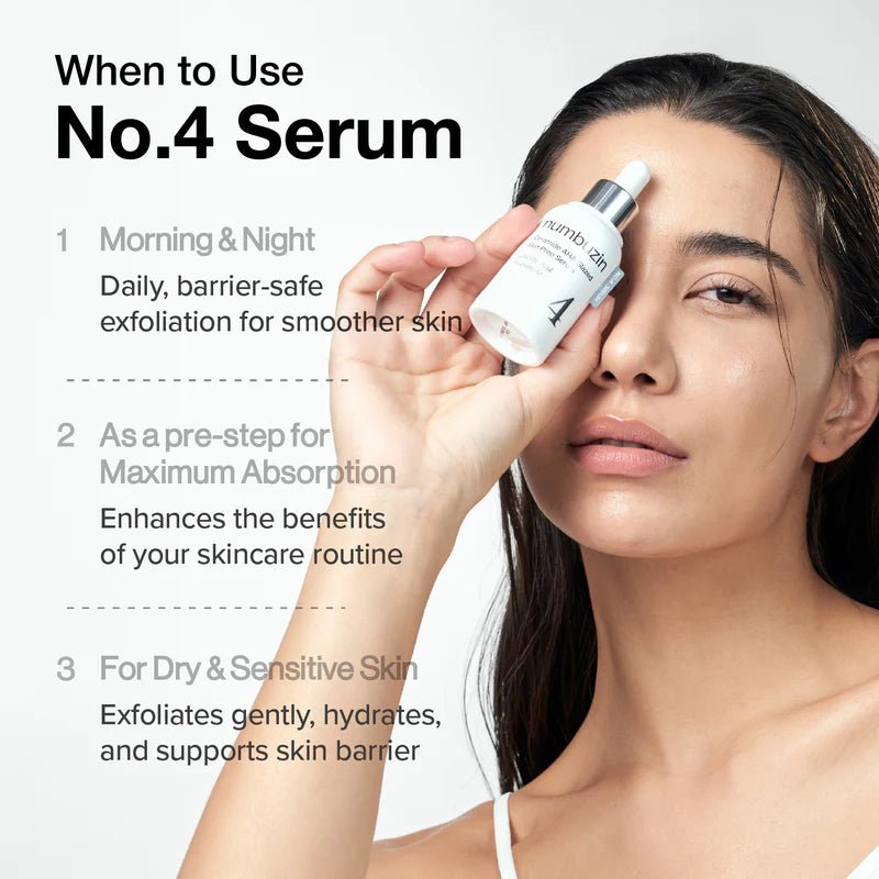 Numbuzin No.4 Ceramide AHA Glazed Skin Prep Serum 30ml by numbuzin – Serum & Ampoule