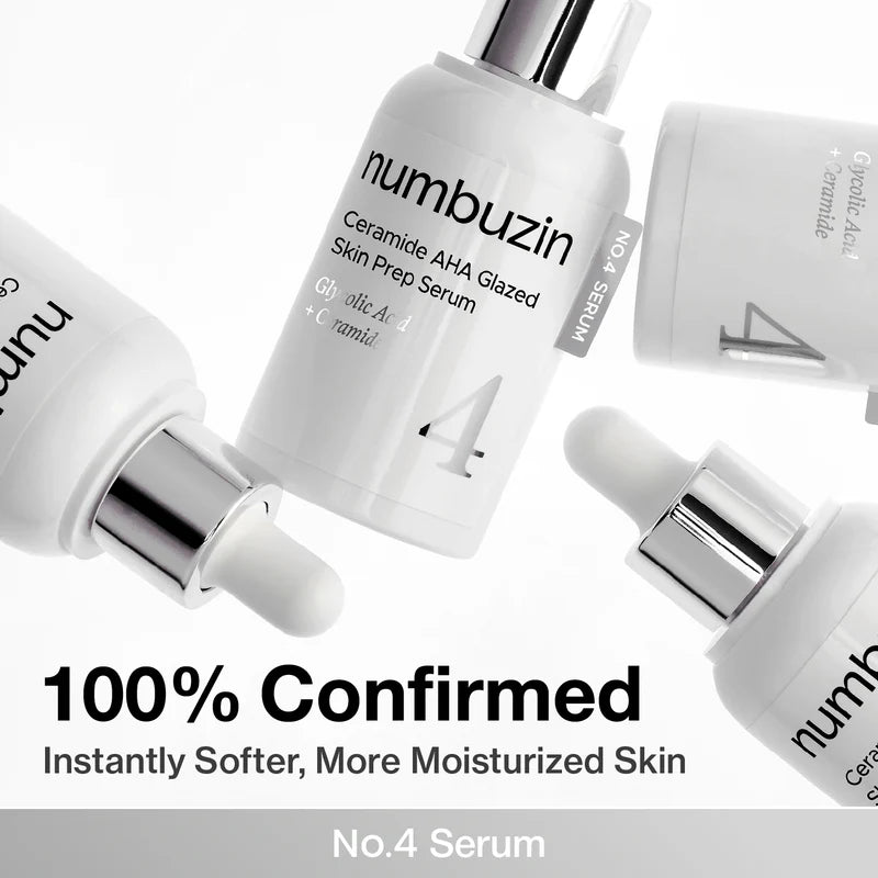 Numbuzin No.4 Ceramide AHA Glazed Skin Prep Serum 30ml by numbuzin – Serum & Ampoule