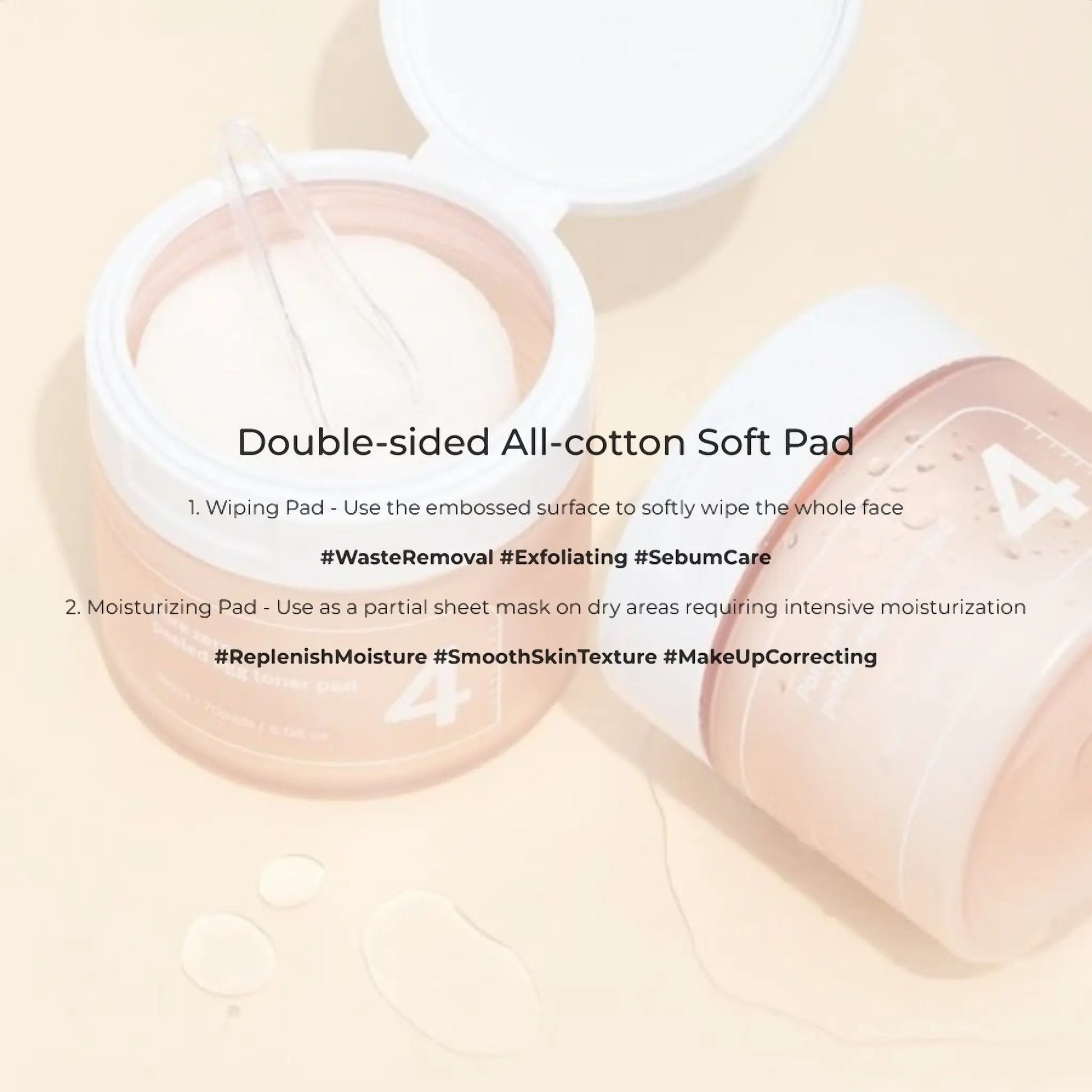 Numbuzin No.4 Pore Zero Peeled Egg Toner Pad 70pcs by numbuzin – Toner Pads