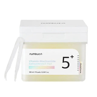Numbuzin No.5 Vitamin - Niacinamide Concentrated Pad 70pcs by numbuzin – Toner Pads