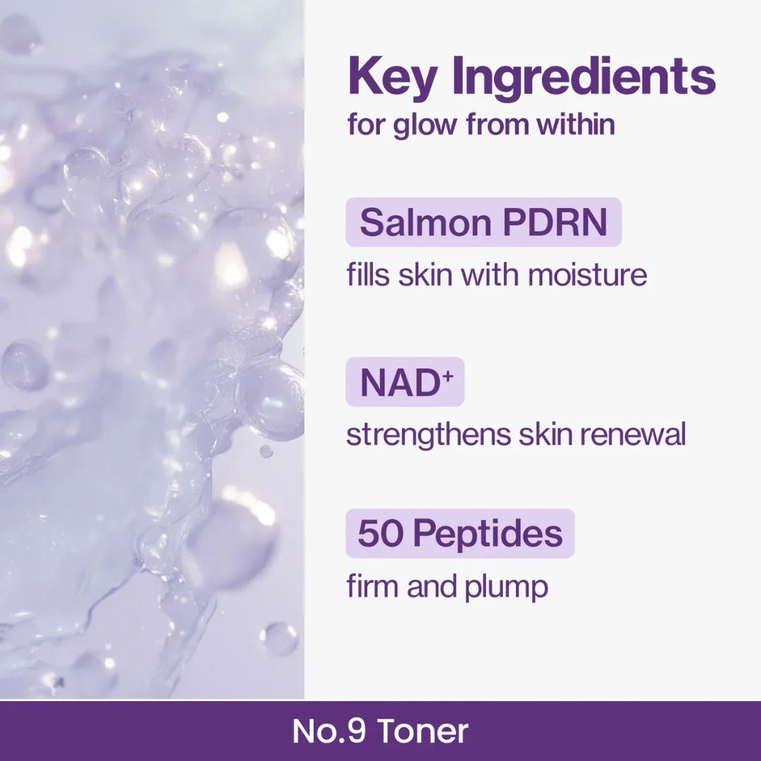 Numbuzin No.9+ NAD+ PDRN Glow Boosting Toner 150ml by numbuzin – Toner & Essence
