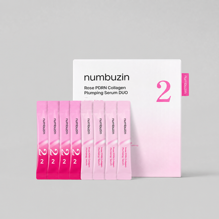 Duo de mini-sérums au collagène PDRN à la rose No.2 de numbuzin