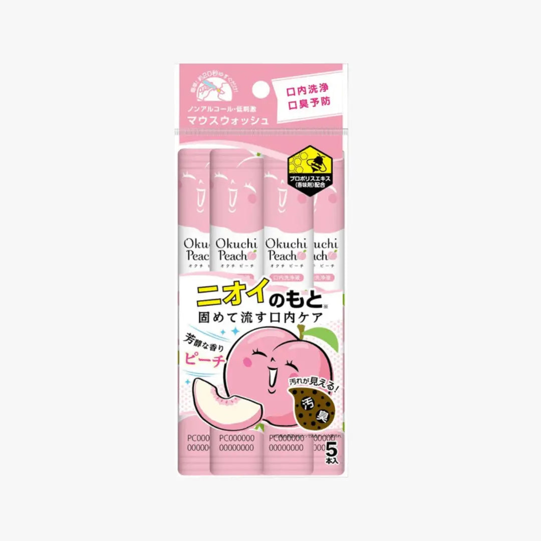 Okuchi Peach Mouthwash 5pcs by Okuchi – Oral Care