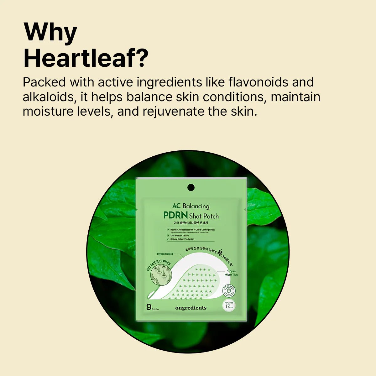 Ongredients AC Balancing PDRN Shot Patch (9 Patches) by ongredients – Pimple Patch
