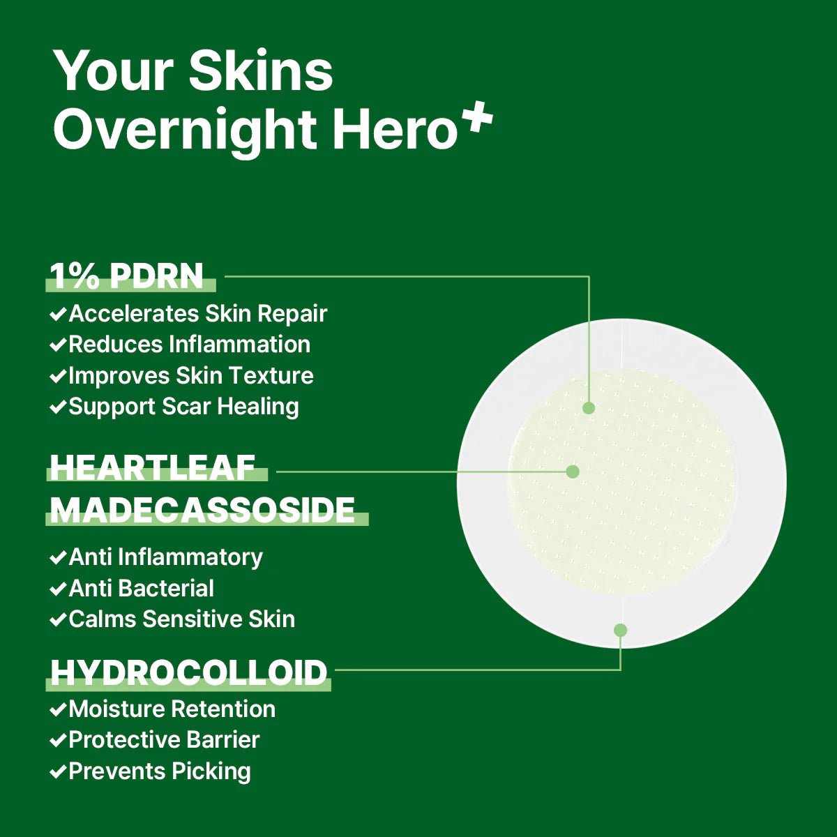 Ongredients AC Balancing PDRN Shot Patch (9 Patches) by ongredients – Pimple Patch