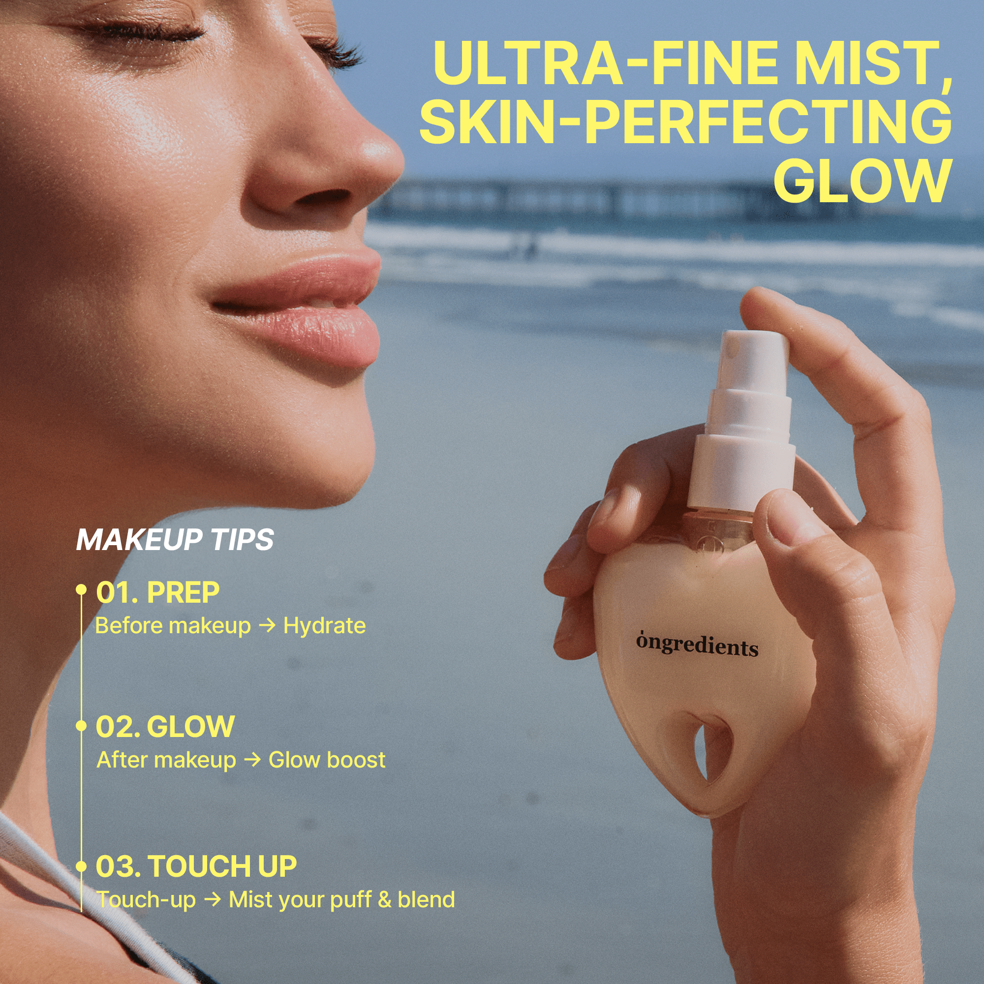 Ongredients Skin Barrier Glow Mist Heart Edition 50ml by ongredients – Facial Spray