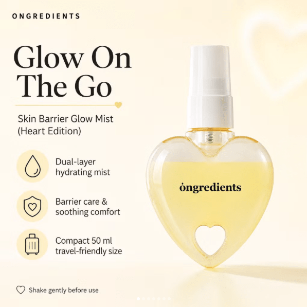 Ongredients Skin Barrier Glow Mist Heart Edition 50ml by ongredients – Facial Spray