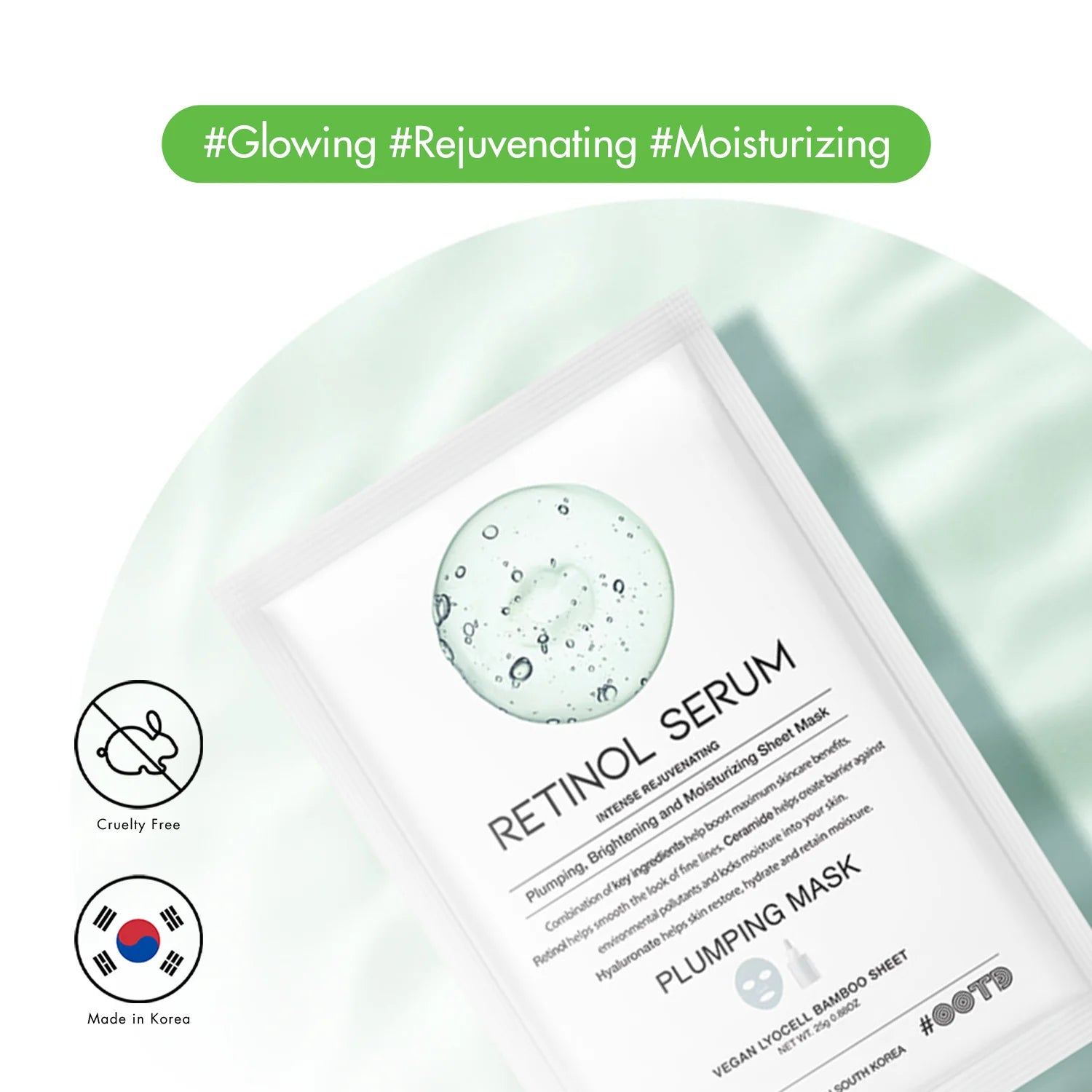 OOTD Retinol Serum Plumping Mask 10pcs by OOTD – Sheet Mask