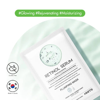 OOTD Retinol Serum Plumping Mask 10pcs by OOTD – Sheet Mask photo