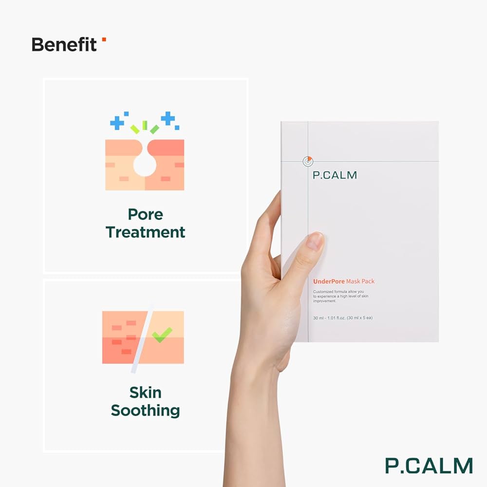 P.CALM UnderPore Mask Pack 5 sheets by P.CALM – Sheet Mask