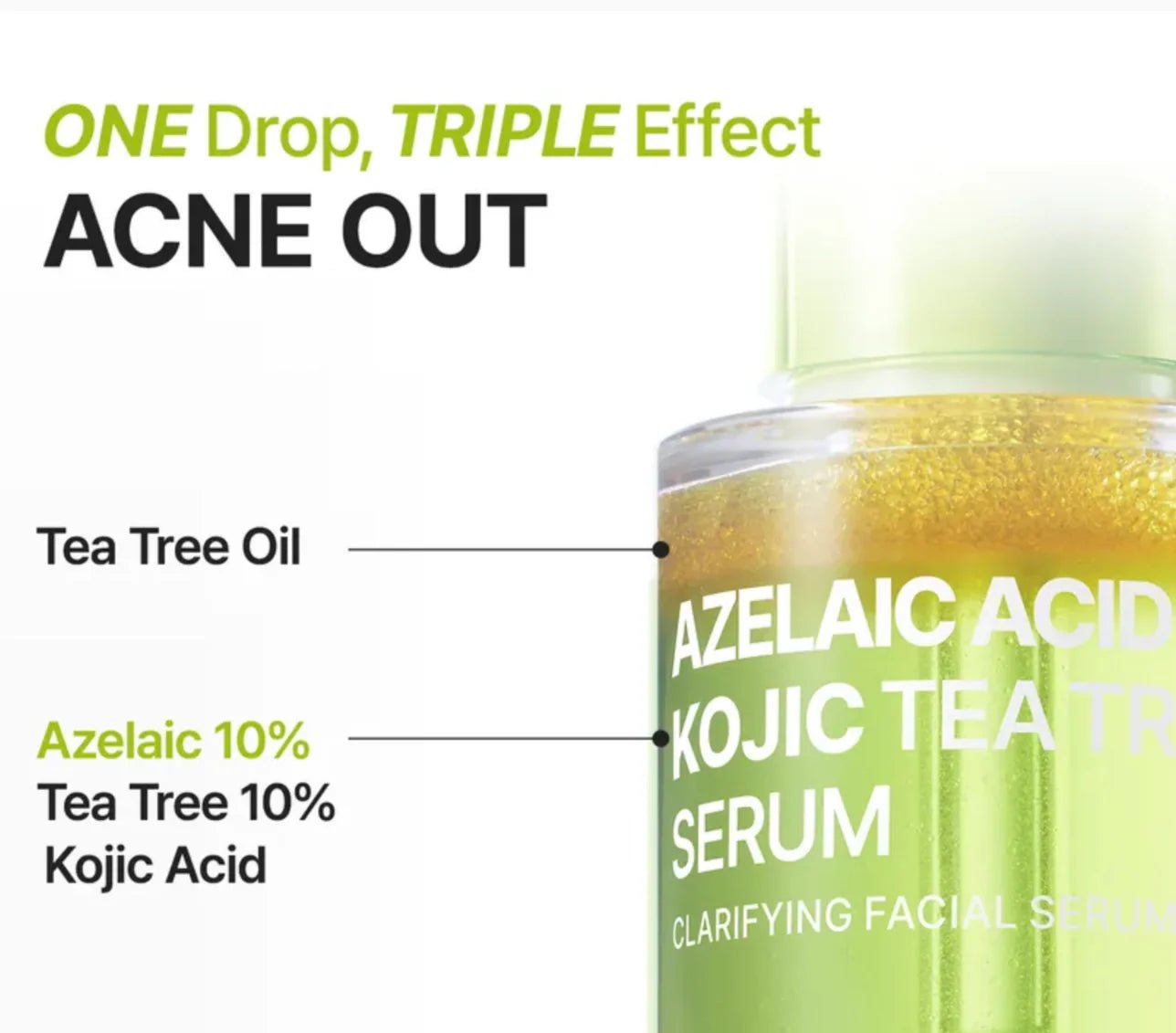 Purito Azelaic Acid 10 Kojic Tea Tree Serum 30ml by Purito – Serum & Ampoule