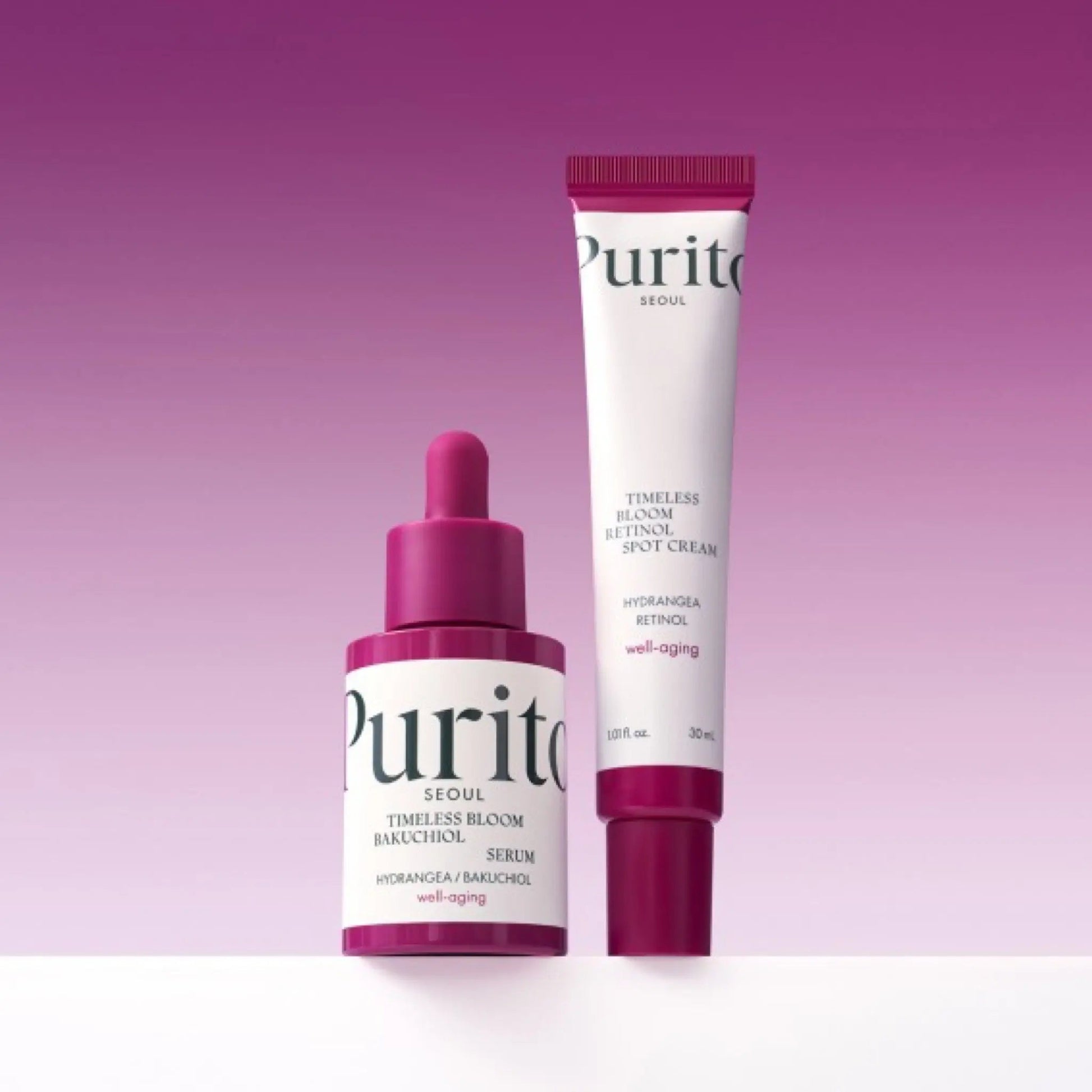 PURITO Timeless Bloom Bakuchiol Serum 30ml by Purito – Serum & Ampoule