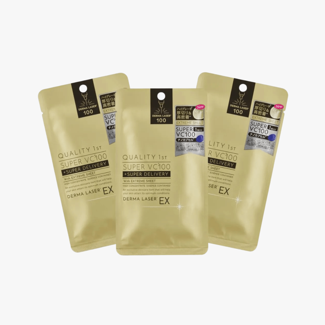 QUALITY 1ST Derma Laser Super VC Mask 3pcs by Quality 1st – Sheet Mask
