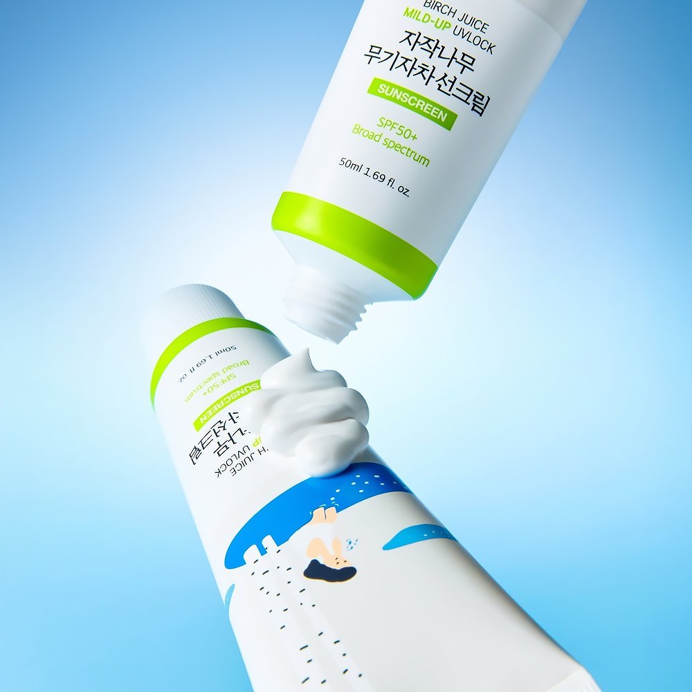 ROUND LAB Birch Juice Moisturizing Mild Up Sunscreen 50ml by Round Lab – Sunscreen