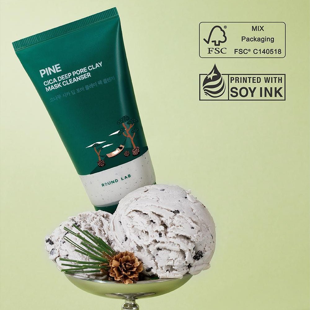 ROUND LAB Pine Cica Deep Pore Clay Mask Cleanser 150ml by Round Lab – Facial Cleanser
