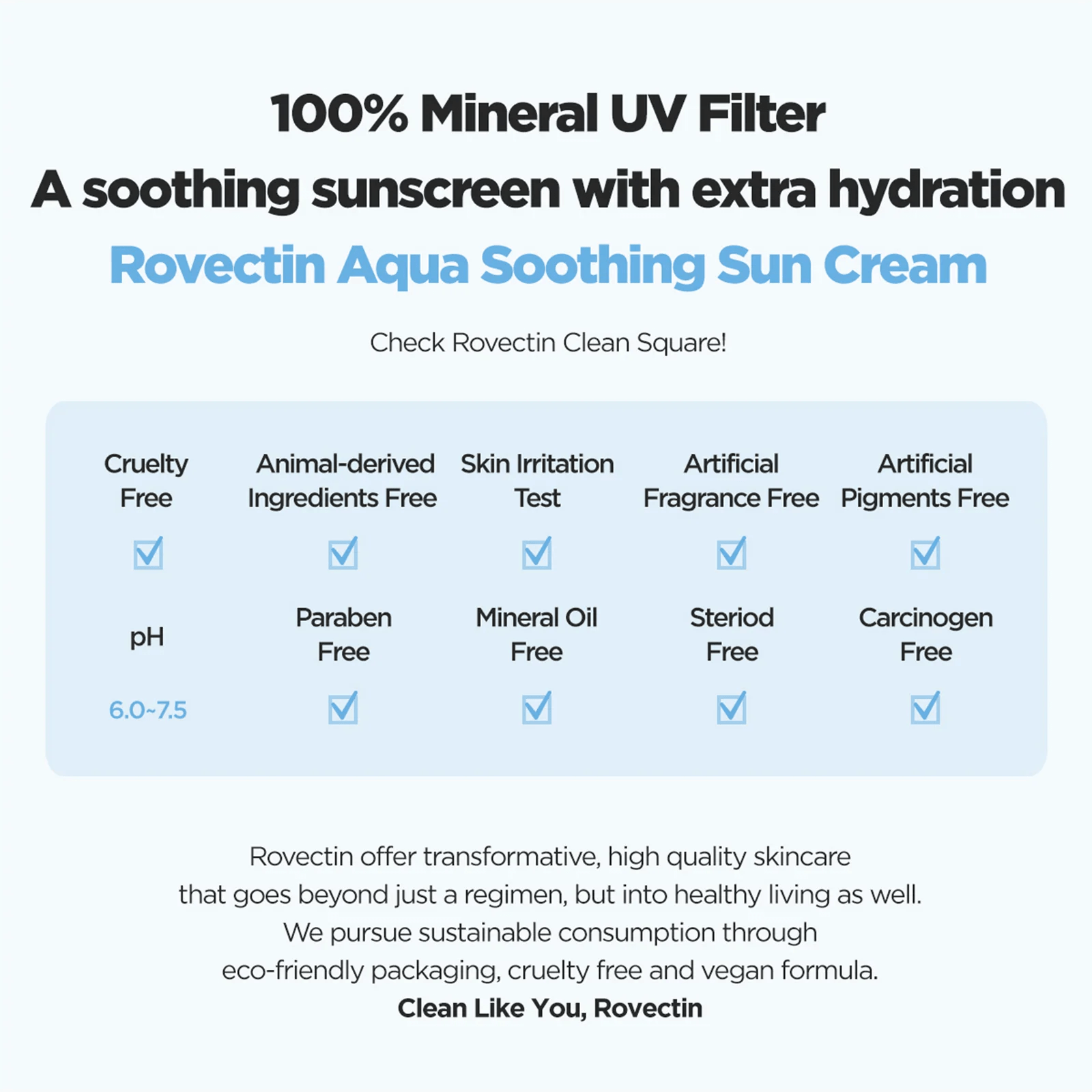 ROVECTIN Aqua Soothing Sun Cream SPF50+ 50ml by Rovectin – Sunscreen