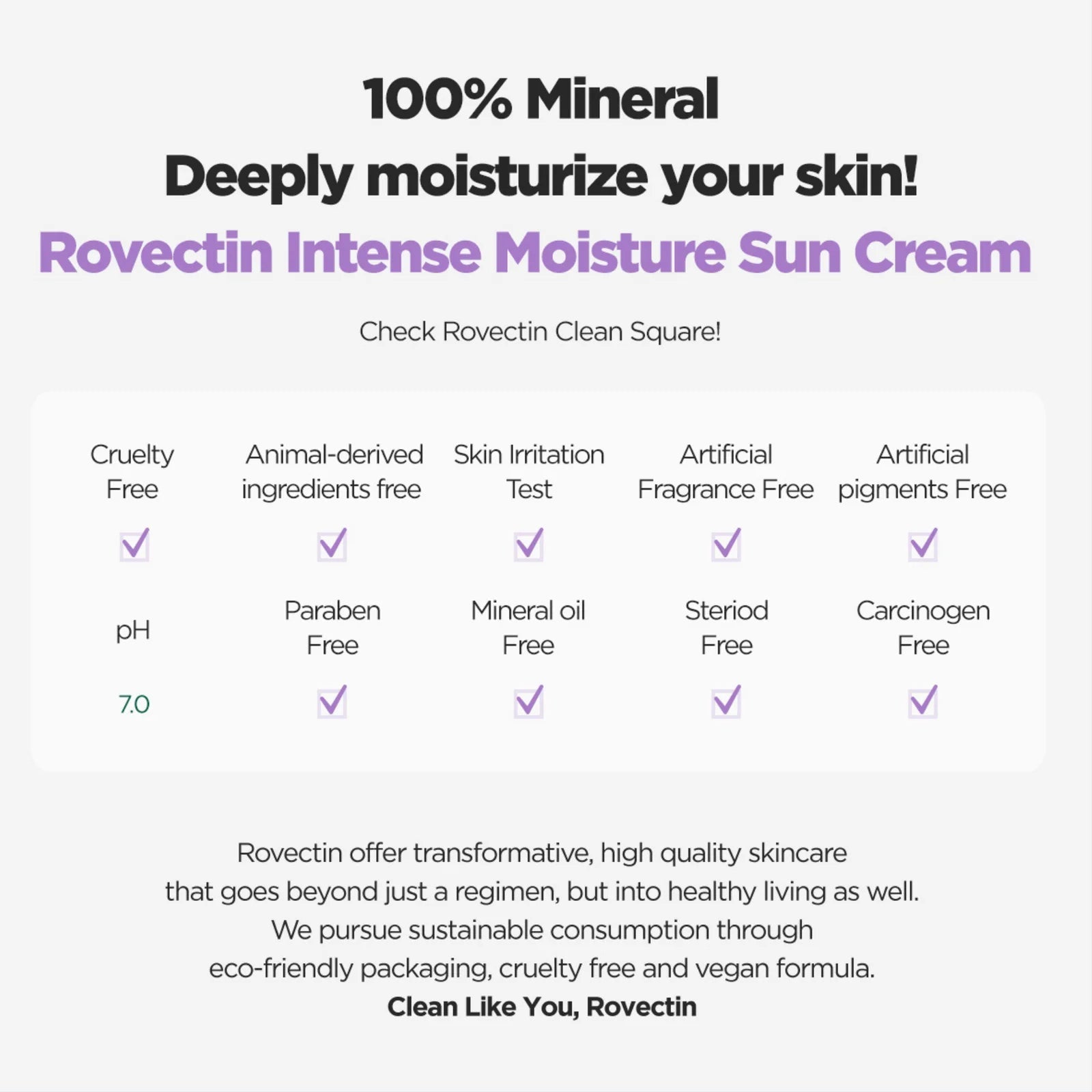 ROVECTIN Intense Moisture Sun Cream SPF50+ 50ml by Rovectin – Sunscreen