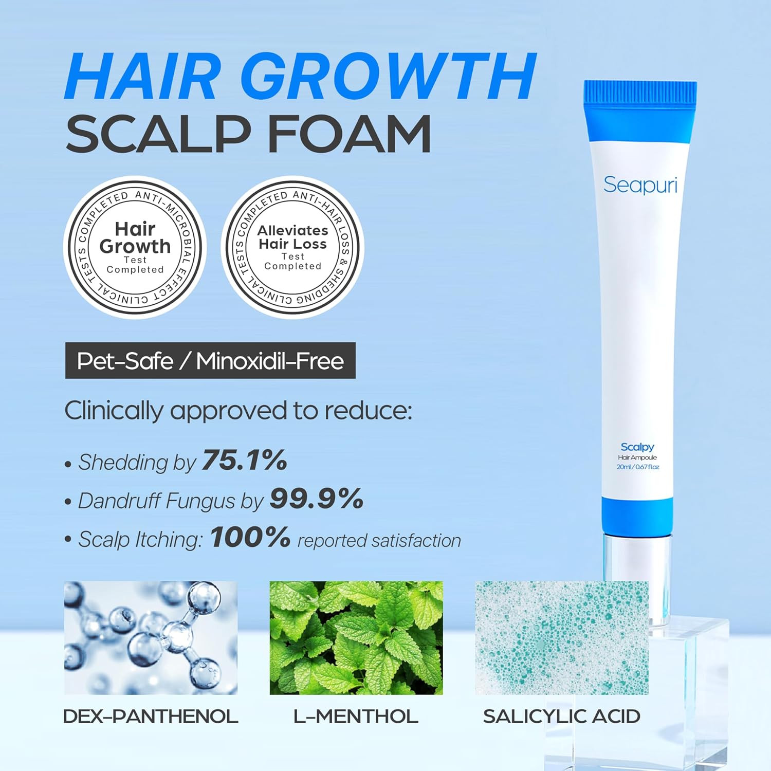 SEAPURI Scalpy Hair Serum 20ml by Seapuri – Hair Oil & Serum