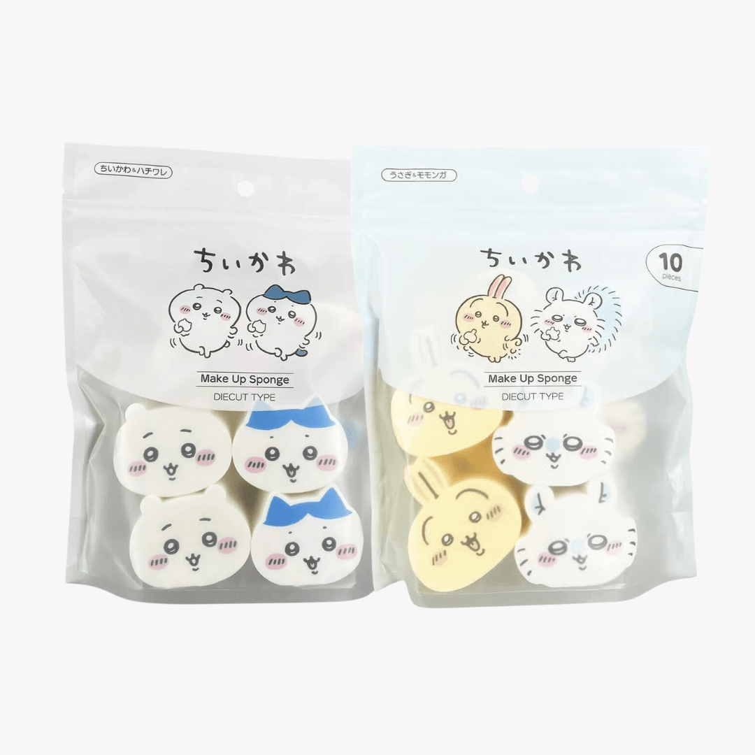 SHOBIDO Make Up Sponge Diecut Puff 10pcs (2 Styles) by SHOBIDO – Foundation Tools