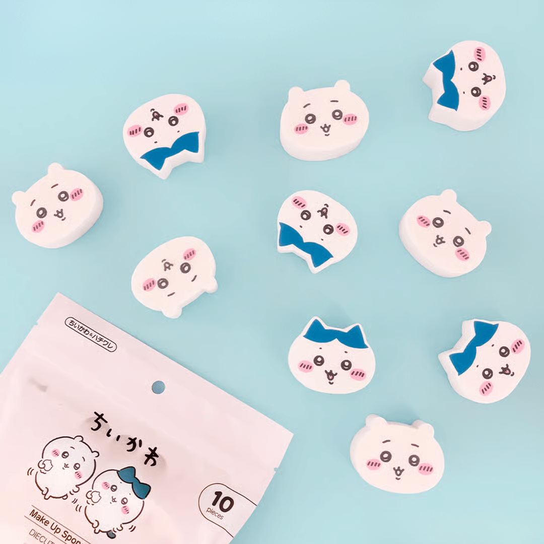 SHOBIDO Make Up Sponge Diecut Puff 10pcs (2 Styles) by SHOBIDO – Foundation Tools