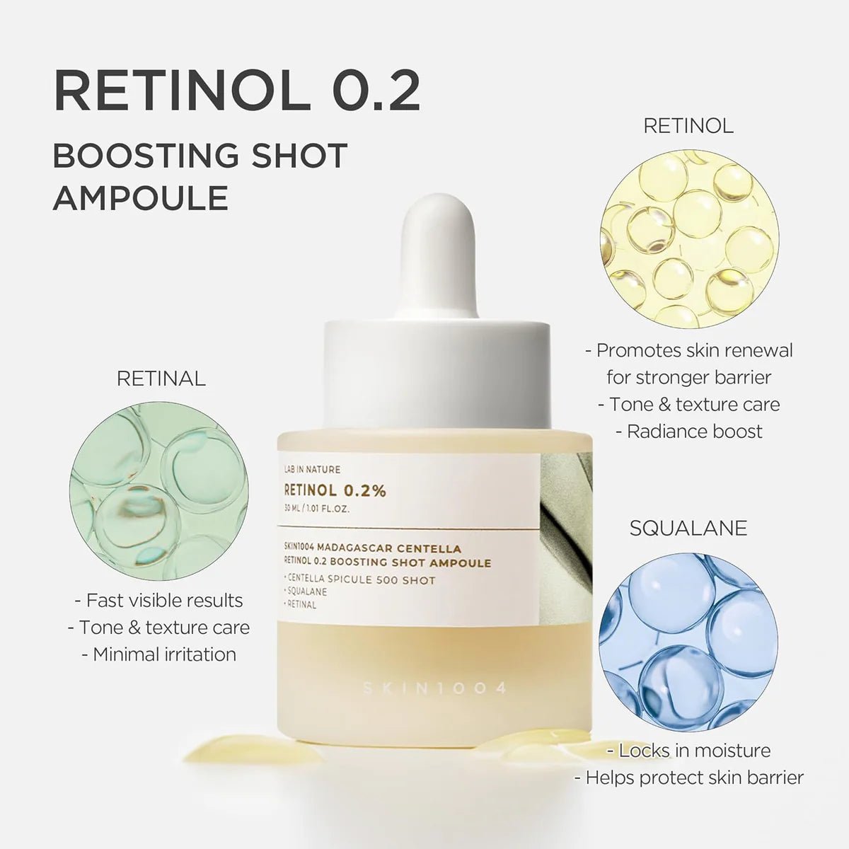 SKIN1004 Madagascar Centella Retinol 0.2 Boosting Shot Ampoule 30ml by SKIN1004 – Serum & Ampoule