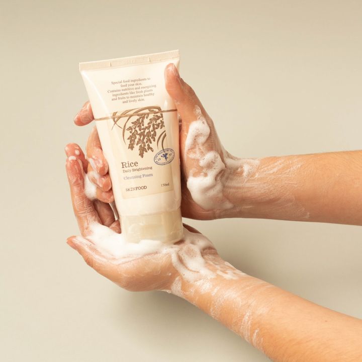 SKINFOOD Rice Daily Brightening Scrub Foam 150ml by Skinfood – Facial Cleanser