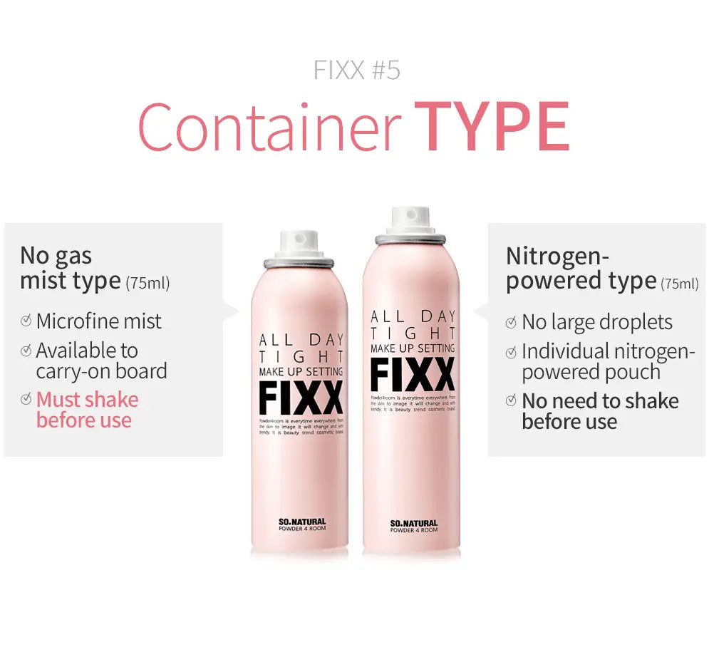 So Natural All Day Tight Make Up Setting Fixer (75ml/35ml) by So Natural – Setting Powder & Spray